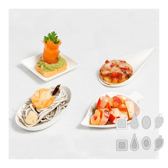 Contenants pour Apéritif Bagasse "Bionic"